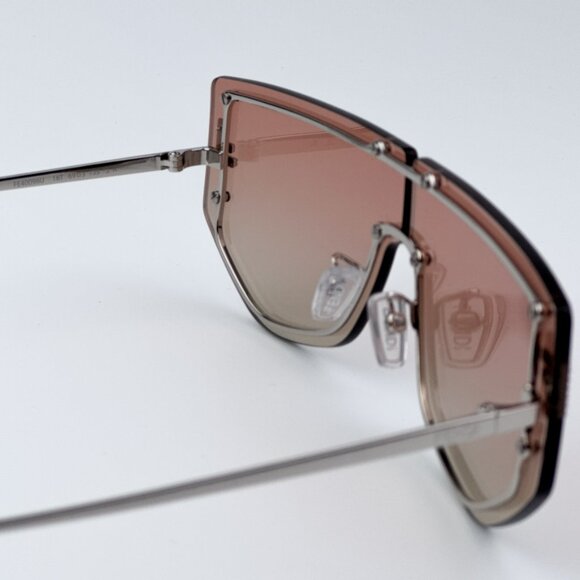 Fendi FE40096U 16T FENDI FIRST CRYSTAL BRAND NEW Sunglasses Palladium Unisex - Picture 9 of 12